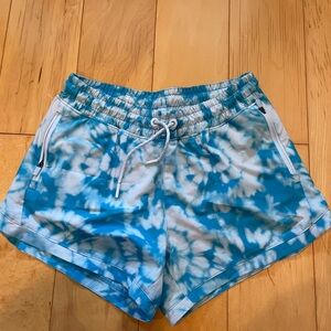 Athleta Girl Blue Tye Dye Shorts